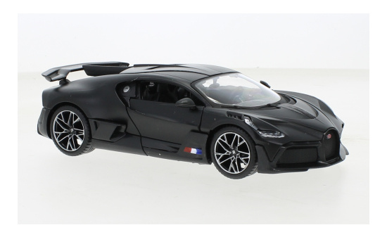 Maisto 31526M-BLACK Bugatti Divo, matt-schwarz 1:24