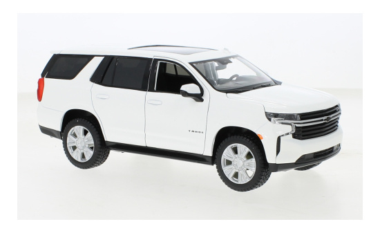 Maisto 31533WHITE Chevrolet Tahoe, weiss, Modell ist in 1:26, 2021 1:24