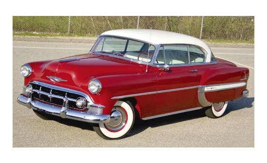Sun Star SUN1607 Chevrolet Bel Air Hardtop Coupe - rot , weiss 1:18