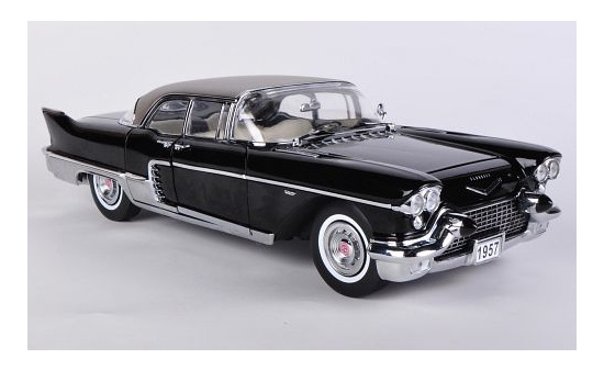 Sun Star 4001 Cadillac Eldorado Brougham, schwarz/silber, ohne Vitrine, 1957 1:18