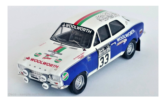 Trofeu RRUK90 Ford Escort MK I RS 1600, No.33, Woolworth, Rallye WM, RAC Rallye, V.Preston Jr./P.White, 1973 1:43