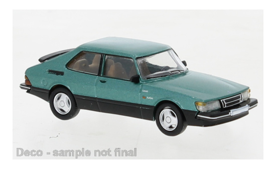 PCX87 PCX870649 Saab 900 Turbo, metallic-grün, 1986 1:87