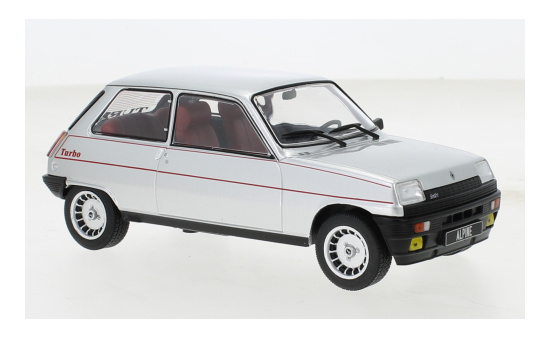 WhiteBox 124152 Renault 5 Alpine Turbo, silber/Dekor, 1982 1:24