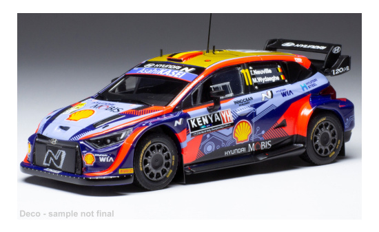 IXO RAM85522 Hyundai i20 N Rally1, No.11, Rallye WM, Safari Rally, T.Neuville/M.Wydaeghe, 2022 1:43