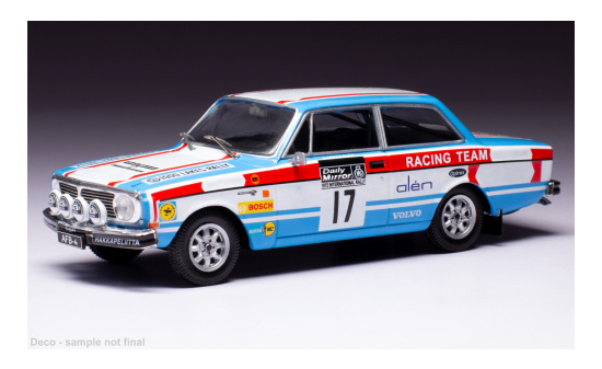 IXO RAC42622 Volvo 142, No.17, RAC Rallye, M.Alen/A.Aho, 1972 1:43