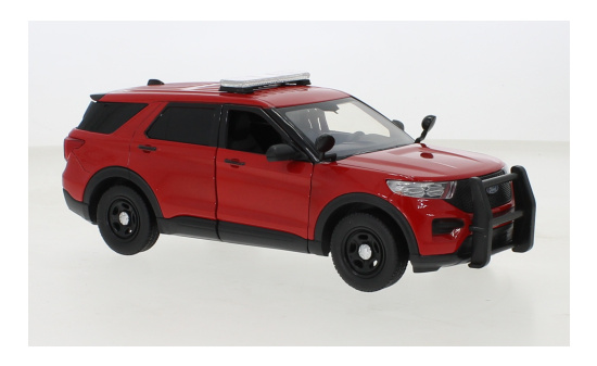 Motormax 76988RED Ford Police Interceptor Utility, rot, 2022 1:24
