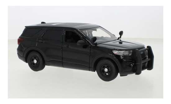 Motormax 76990BLACK Ford Police Interceptor Utility, schwarz, 2022 1:24