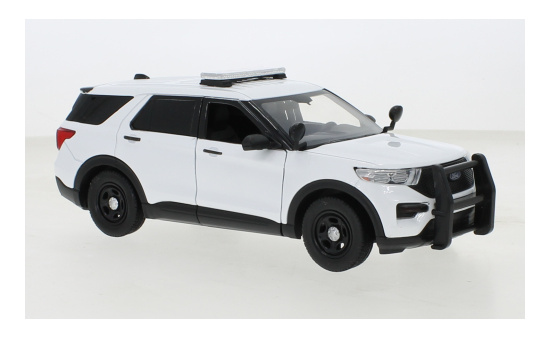 Motormax 76988WHITE Ford Police Interceptor Utility, weiss, 2022 1:24
