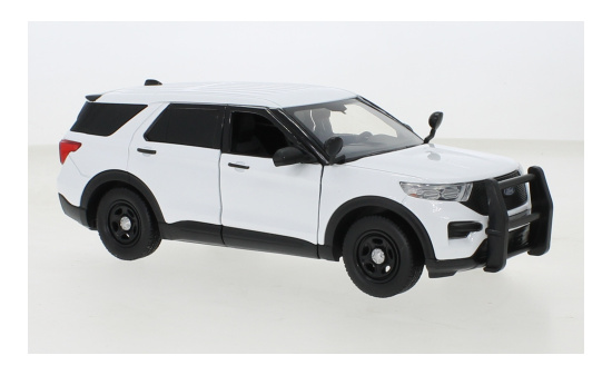 Motormax 76990WHITE Ford Police Interceptor Utility, weiss, 2022 1:24