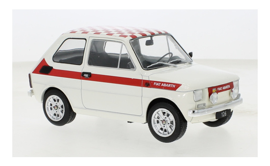 MCG 18325 Fiat 126 Abarth-Look, weiss, 1972 1:18