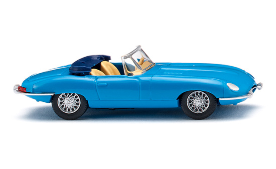 Wiking 081707 Jaguar E-Type Roadster - blau 1:87