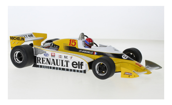 MCG 18616F Renault RS10, No.15, Équipe Renault Elf, Formel 1, GP Frankreich, J-P.Jabouille, 1979 1:18