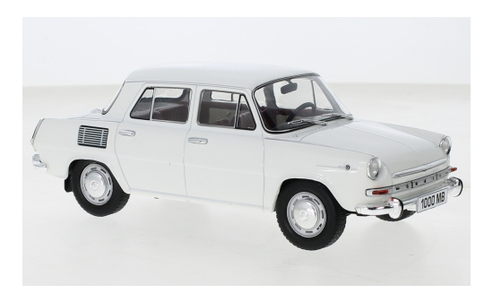 WhiteBox 124162 Skoda 1000 MB, weiss, 1968 1:24