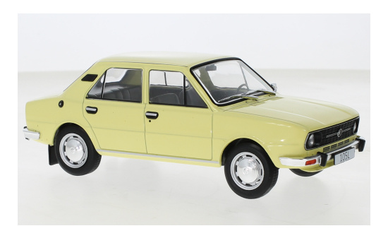 WhiteBox 124163 Skoda 105L, hellgelb, 1976 1:24