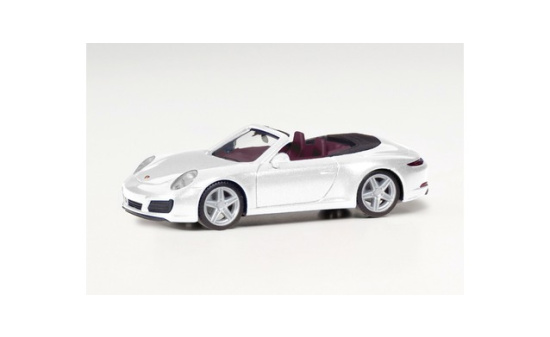 Herpa 038843-002 Porsche 911 Carrera 2 Cabrio, carraraweiß metallic 1:87