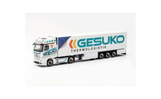 Herpa 315951 Mercedes-Benz Actros Gigaspace `18 Kühlkoffer-Sattelzug 