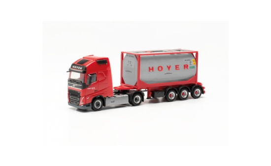 Herpa 316316 Volvo FH Gl. Tankcontainer-Sattelzug 