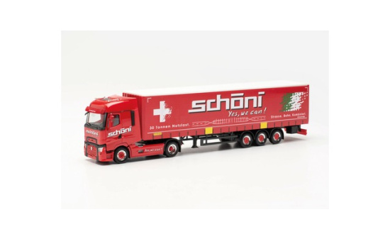 Herpa 316446 Renault T facelift Gardinenplanen-Sattelzug 