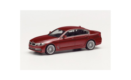 Herpa 430692-005 BMW 5er Limousine, Aventurinrot metallic 1:87