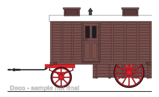 Oxford OXF76LW005 Anhänger Living Wagon - braun 1:76