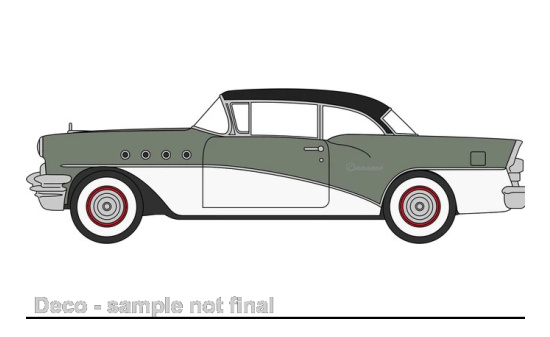 Oxford 87BC55007 Buick Century, grau/weiss, 1955 - Vorbestellung 1:87