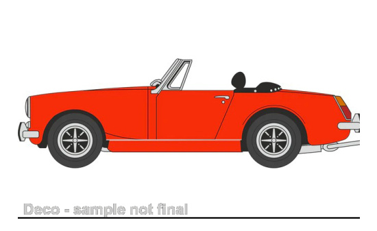 Oxford OXF76MGM001 MG Midget MkIII - dunkelorange 1:76