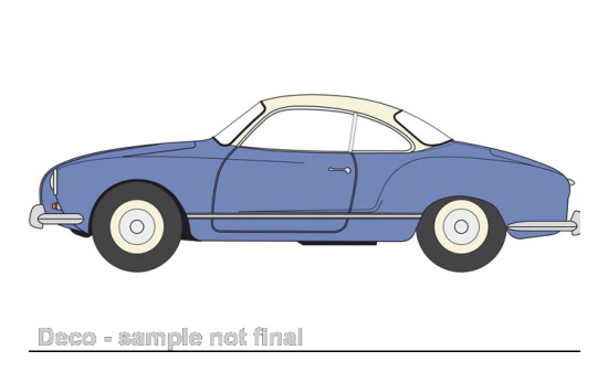 Oxford OXF76KG003 VW Karmann Ghia - helllila , weiss 1:76