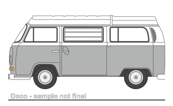 Oxford 76VW032 VW T2 Camper, grau/weiss - Vorbestellung 1:76