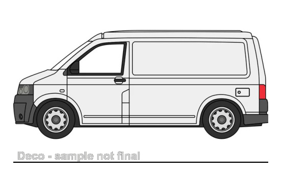 Oxford OXF76T5V006 VW T5 Bus - silber 1:76