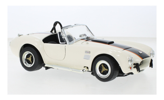 Lucky Die Cast 92058CREAM Shelby Cobra 427 S/C, beige/weiss, 1964 1:18