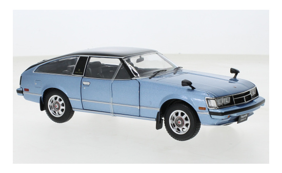 WhiteBox 124155-O Toyota Celica XX, metallic-hellblau/schwarz, 1978 1:24
