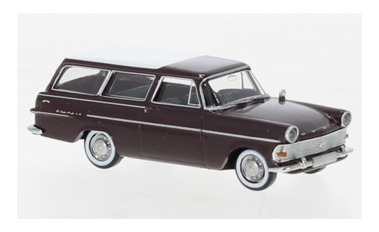 Brekina BRE20138 Opel P2 Caravan - dunkelrot , weiss 1:87