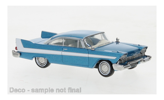Brekina 19678 Plymouth Fury, metallic-blau, 1958 1:87