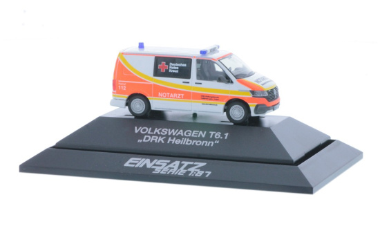 Rietze 53868 Volkswagen T6.1 KR DRK Heilbronn, 1:87 1:87