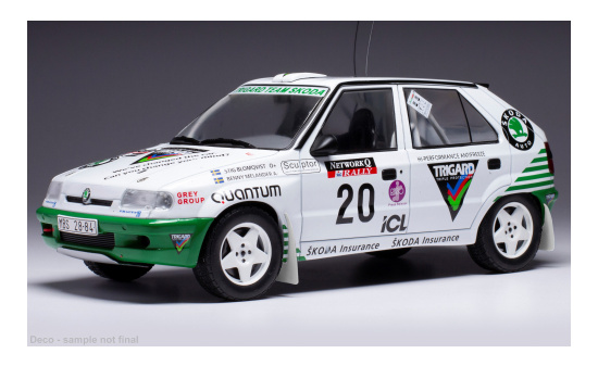 IXO 18RMC14722 Skoda Felcia Kit Car, No.20, Rallye WM, RAC Rally, S.Blomqvist/B.Melander, 1995 1:18