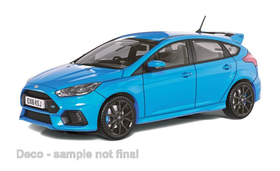 Vanguards VA15301 Ford Focus MK III RS, metallic-hellblau, RHD, 2016 1:43