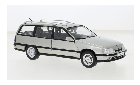 WhiteBox 124165-O Opel Omega A2 Caravan, metallic-grau, 1990 1:24