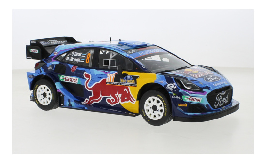 IXO 18RMC154A22 Ford Puma Rally1, No.8, Red Bull, Rallye WM, Rallye Schweden, O.Tanak/M.Jarveoja, 2023 1:18