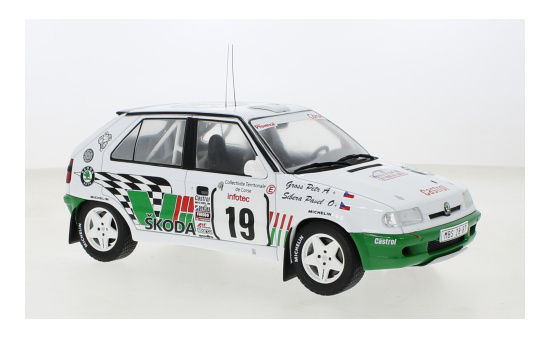 IXO 18RMC149B22 Skoda Felicia Kit Car, No.19, Rallye WM, Tour de Corse, P.Sibera/P.Gross, 1995 1:18