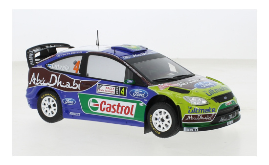 IXO 24RAL027B22 Ford Focus RS WRC, No.3, Rallye WM, Rallye Sardinien, M.Hirvonen/J.Lehtinen, 2009 1:24