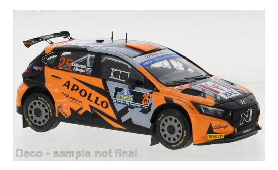 IXO RAM89522 Hyundai i20 N Rally2, No.25, Rallye WM, Rally Schweden, G.Linnamae/J.Morgan, 2023 1:43