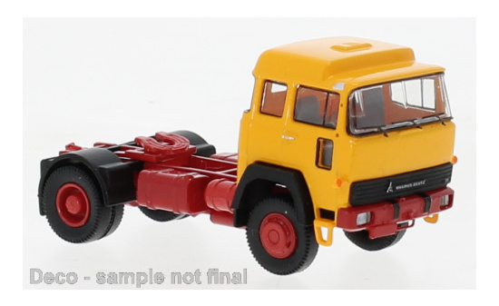 Brekina 83279 Magirus 310 D 16 SZM, dunkelgelb/rot, 1974 1:87