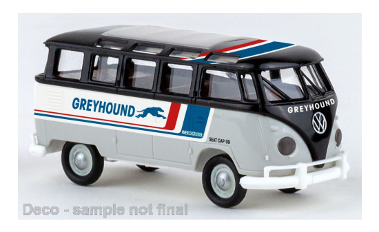Brekina 31850 VW T1b Samba, Greyhound, 1960 - Vorbestellung 1:87