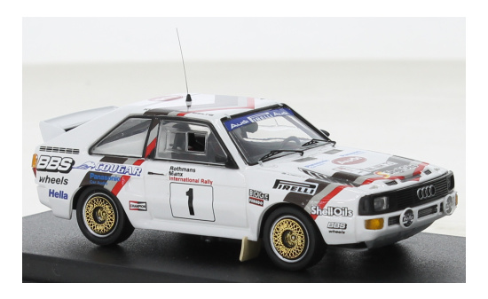 Trofeu RRUK91 Audi Sport quattro, No.1, Rallye Manx, H.Mikkola/A.Hertz, 1984 1:43