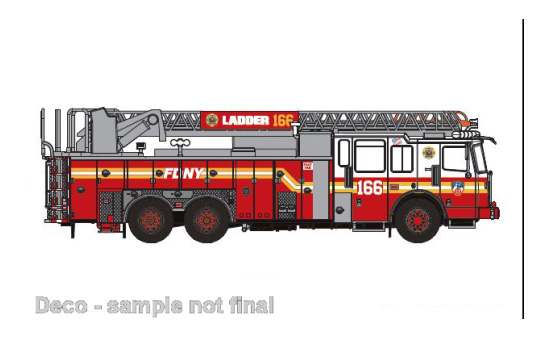PCX87 PCX870692 Ferrara Ultra, FDNY - Brooklyn, Ladder 166 (Coney Island), 2013 1:87