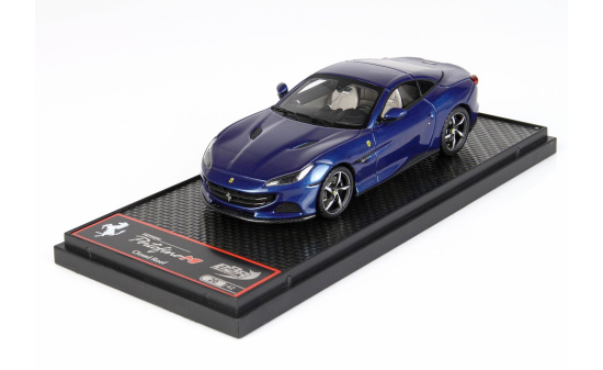 BBR BBRC250E Ferrari Portofino M Spider closed roof - Blu Abu Dhabi 1:43