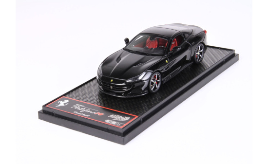 BBR BBRC250F Ferrari Portofino M Spider closed roof - New Black Daytona 1:43