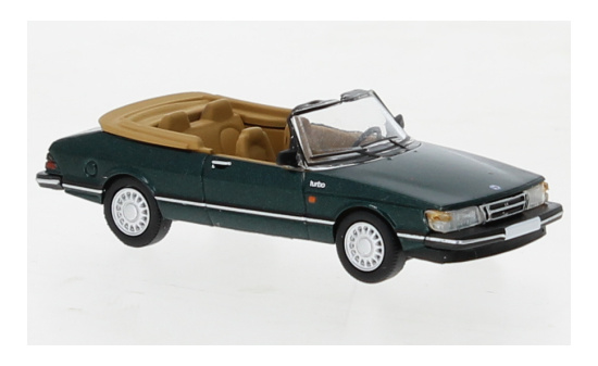 PCX87 PCX870671 Saab 900 Cabriolet, metallic-dunkelgrün, 1986 1:87