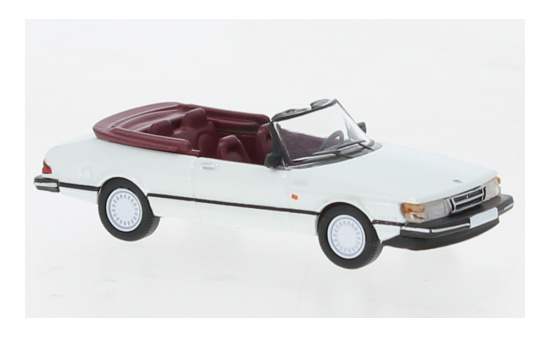 PCX87 PCX870668 Saab 900 Cabriolet, metallic-weiss, 1986 1:87