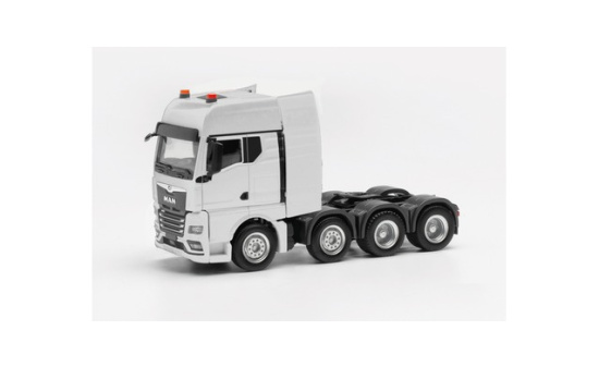 Herpa 316958 MAN TGX GX Schwerlastzugmaschine 4-achs (luftgefedert, 8x4), weiß 1:87